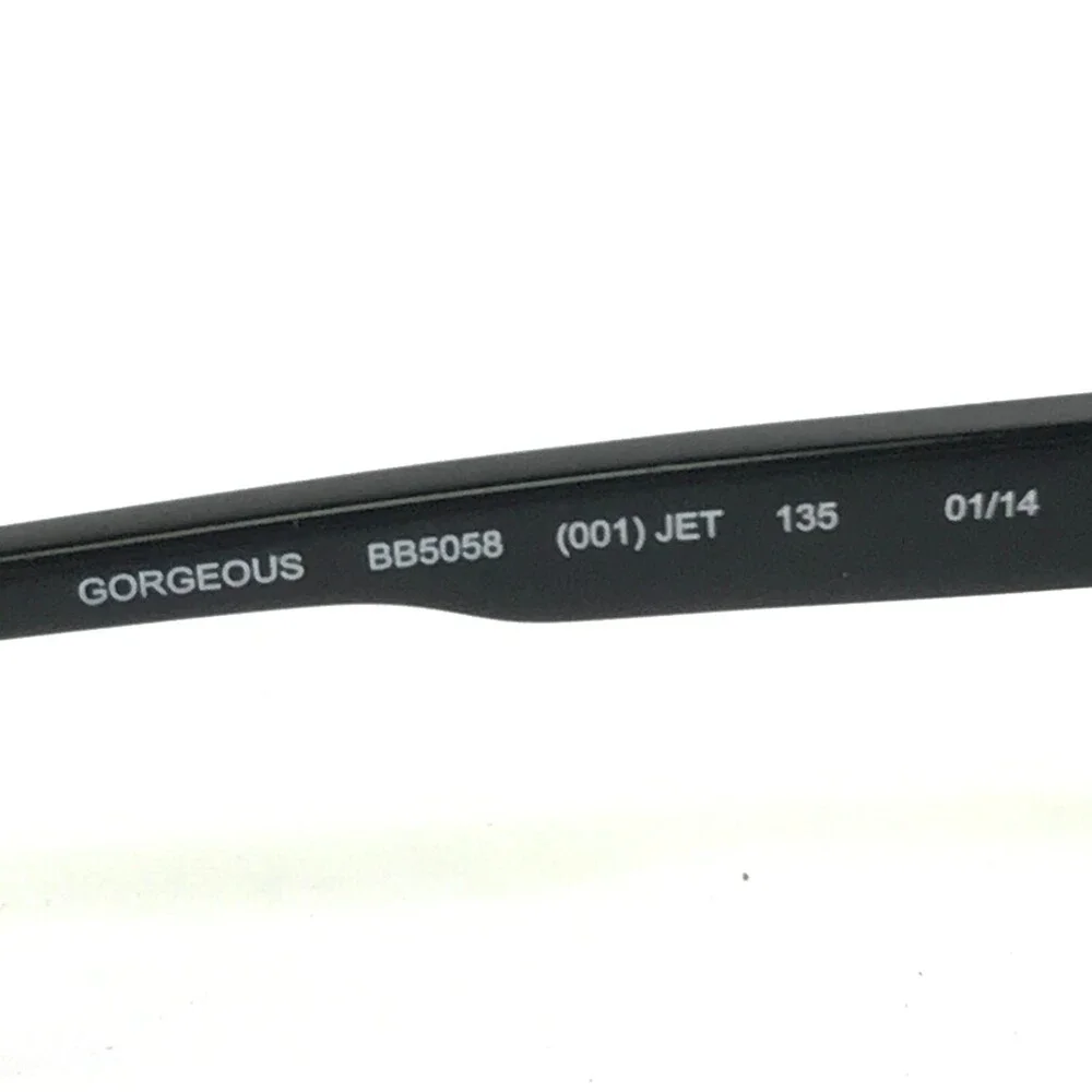 Bebe Eyeglasses Frames GORGEOUS BB5058 001 JET Brown Gold Square 52-16-135